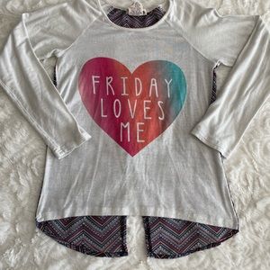 Girl’s Friday Top Size 7